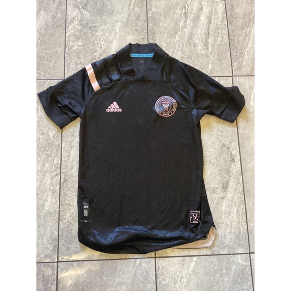 Inter Miami CF Jersey Mens Small Black Pink MLS Soccer Adidas AEROREADY 2020 - Picture 1 of 7